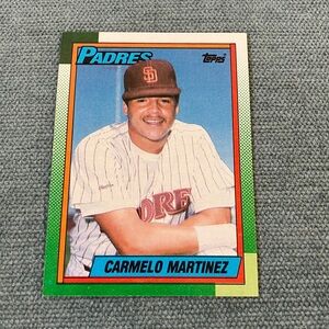 1990 Topps San Diego Padres Baseball Card Trading Card